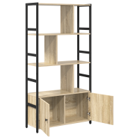 Produktbild för Hyllsystem Sonoma-ek 80 x 30 x 155,5 cm Konstruerat trä
