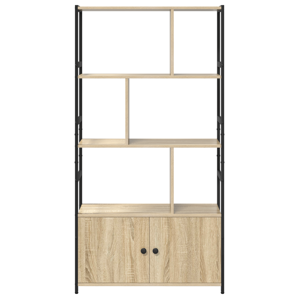 Produktbild för Hyllsystem Sonoma-ek 80 x 30 x 155,5 cm Konstruerat trä