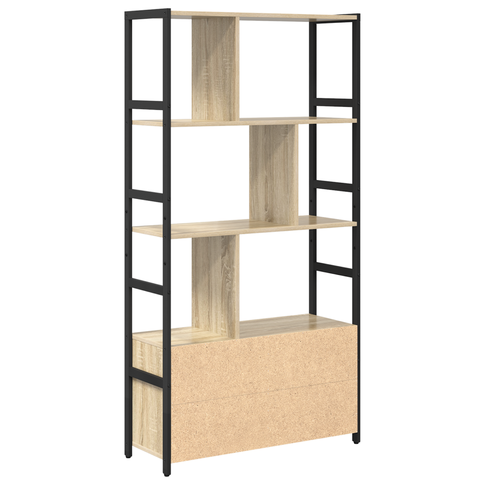 Produktbild för Hyllsystem Sonoma-ek 80 x 30 x 155,5 cm Konstruerat trä