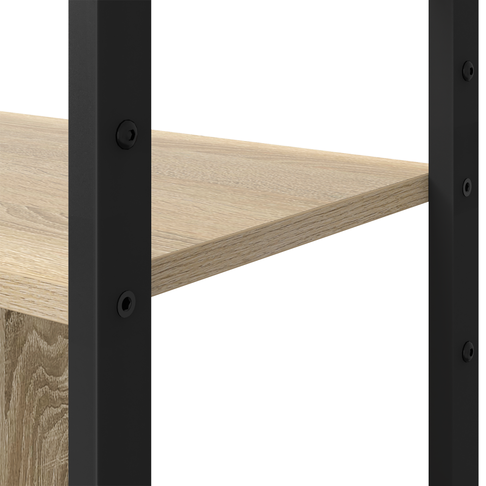 Produktbild för Hyllsystem Sonoma-ek 80 x 30 x 155,5 cm Konstruerat trä