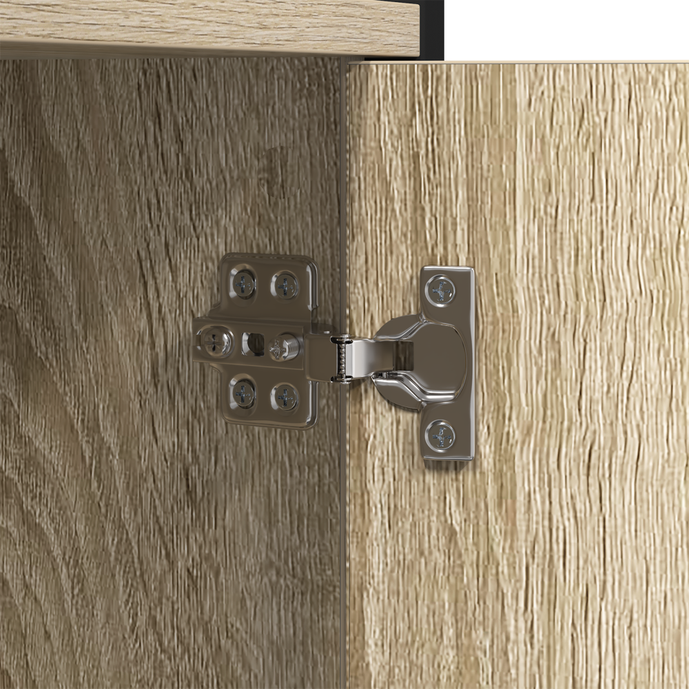 Produktbild för Hyllsystem Sonoma-ek 80 x 30 x 155,5 cm Konstruerat trä