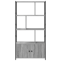 Produktbild för Hyllsystem Grå sonoma 80 x 30 x 155,5 cm Konstruerat trä