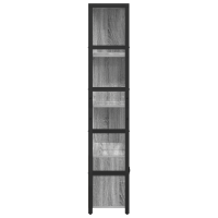 Produktbild för Hyllsystem Grå sonoma 80 x 30 x 155,5 cm Konstruerat trä
