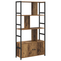 Produktbild för Hyllsystem Gammalt trä 80 x 30 x 155,5 cm Konstruerat trä