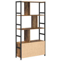 Produktbild för Hyllsystem Gammalt trä 80 x 30 x 155,5 cm Konstruerat trä