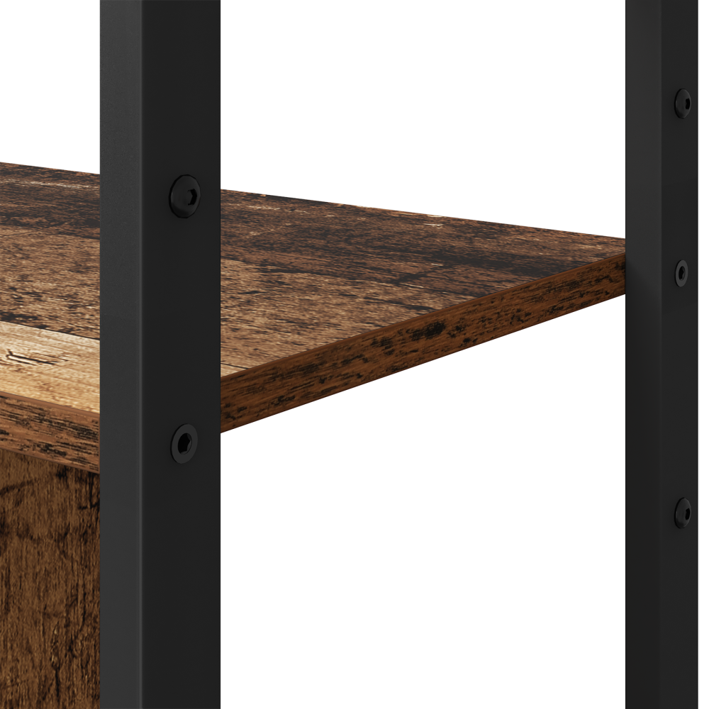 Produktbild för Hyllsystem Gammalt trä 80 x 30 x 155,5 cm Konstruerat trä