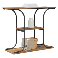 Produktbild för Konsolbord Gammalt trä 101 x 35 x 80,5 cm Konstruerat trä
