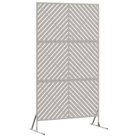 Produktbild för Avskärmningsskärm Grå 100 x 50 x 180 cm Stål