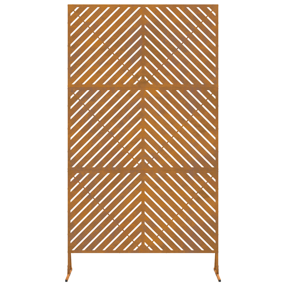 Produktbild för Avskärmningsskärm Grå 100 x 50 x 180 cm Stål