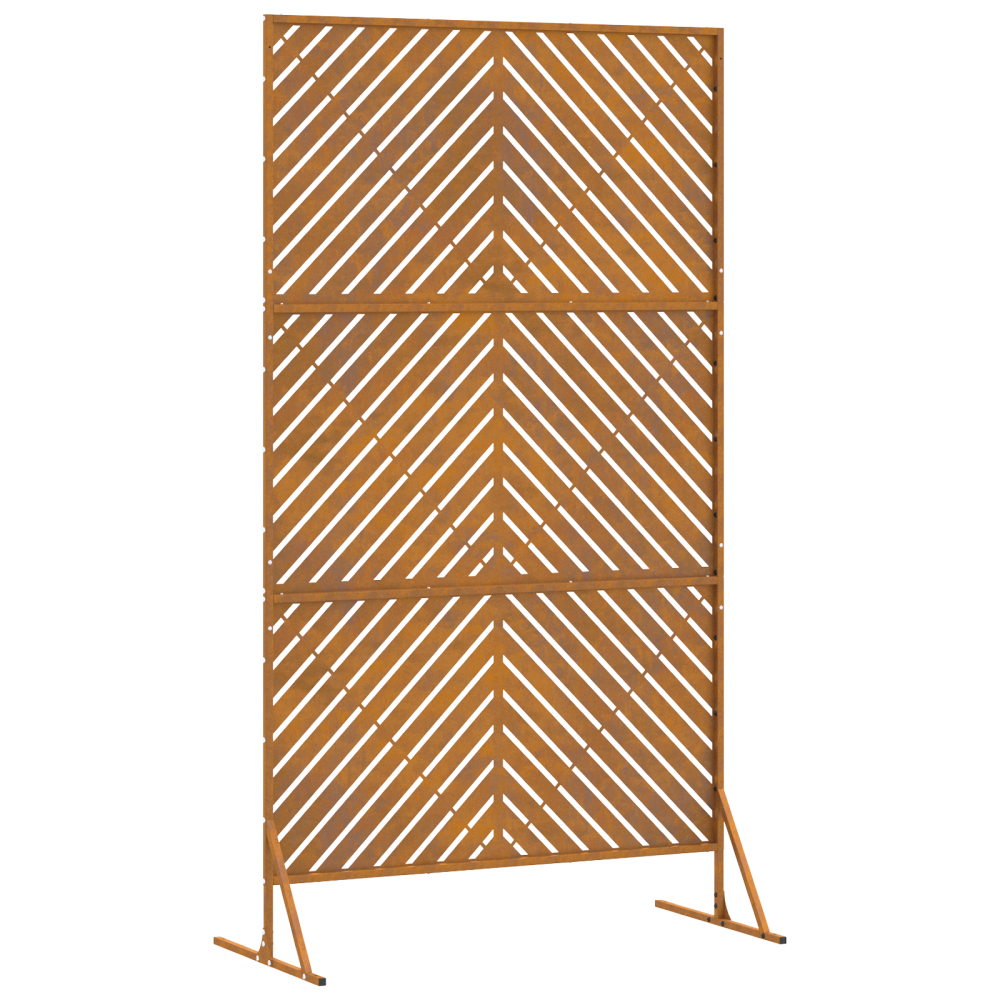 Produktbild för Avskärmningsskärm Grå 100 x 50 x 180 cm Stål