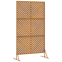 Produktbild för Avskärmningsskärm Grå 100 x 50 x 180 cm Stål