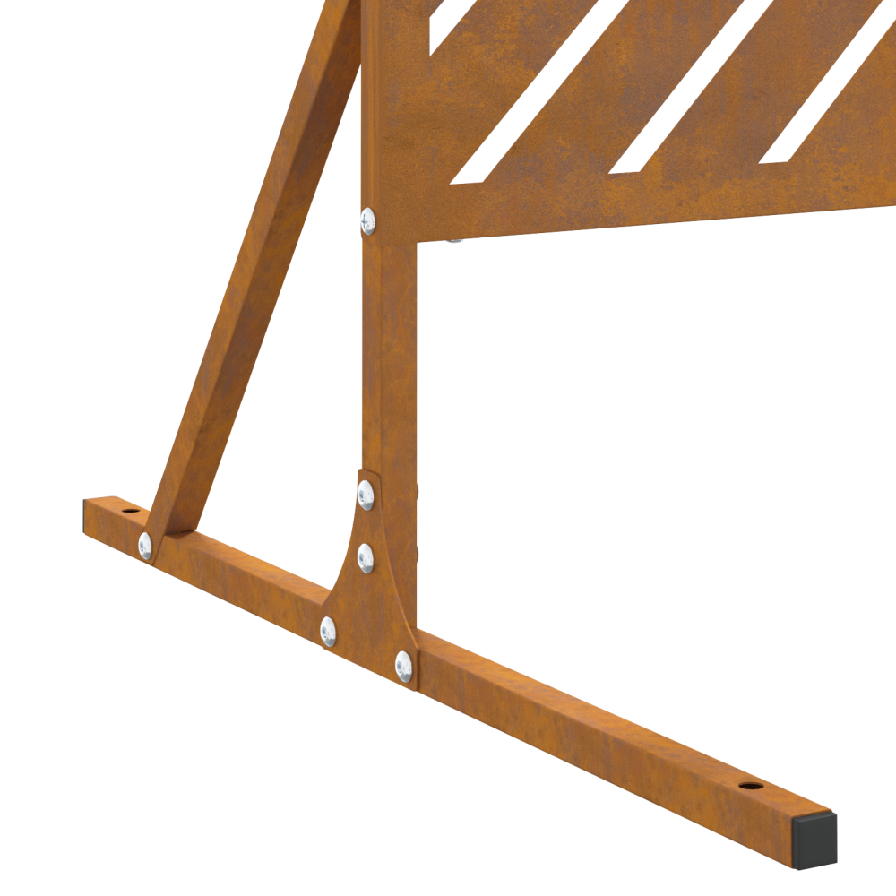 Produktbild för Avskärmningsskärm Grå 100 x 50 x 180 cm Stål