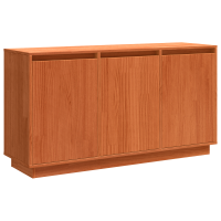 Produktbild för Sideboard Brun Ek 111 x 34 x 60 cm Massiv furu