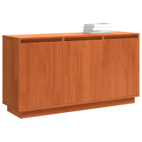 Produktbild för Sideboard Brun Ek 111 x 34 x 60 cm Massiv furu