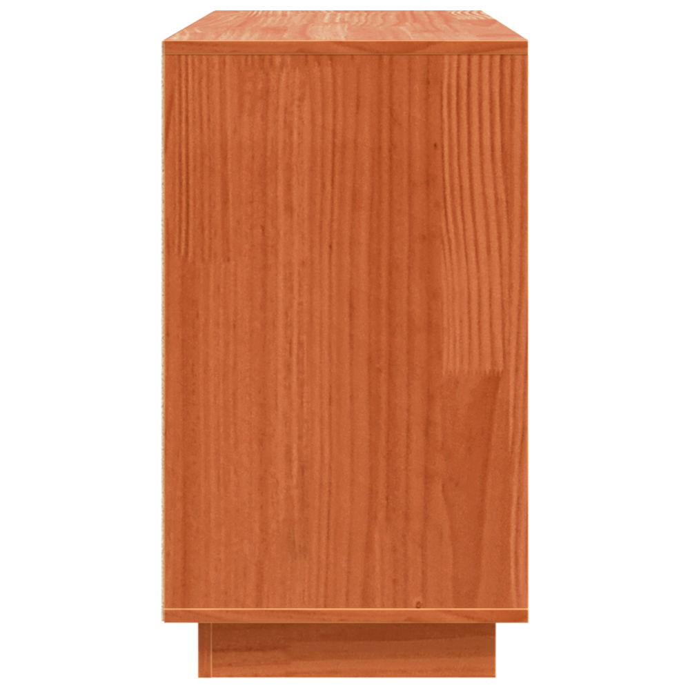 Produktbild för Sideboard Brun Ek 111 x 34 x 60 cm Massiv furu