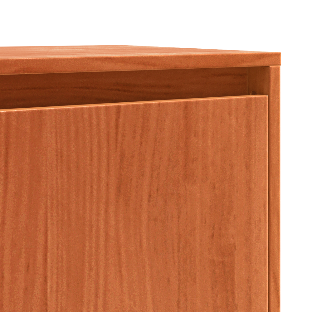 Produktbild för Sideboard Brun Ek 111 x 34 x 60 cm Massiv furu