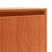 Produktbild för Sideboard med låda Vaxbrun 110 x 34 x 75 cm Massiv furu