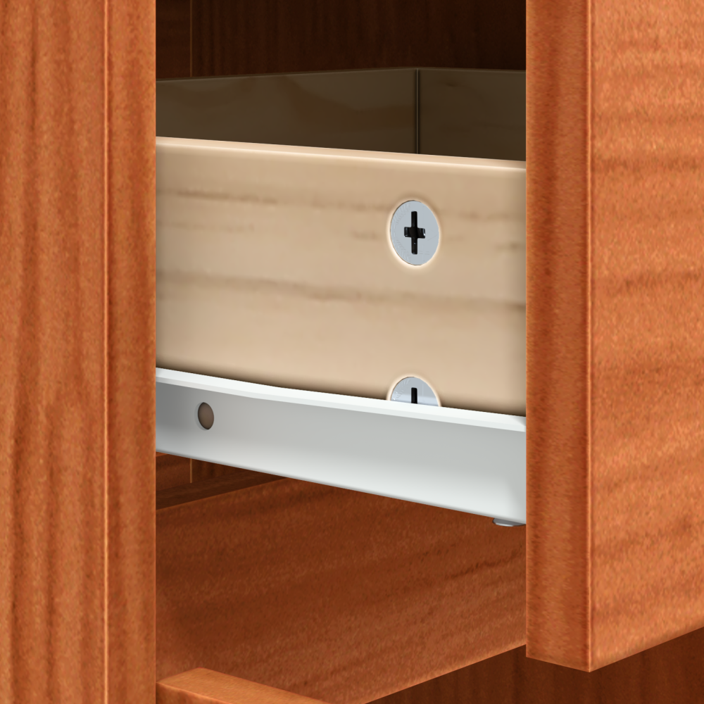 Produktbild för Sideboard med låda Vaxbrun 110 x 34 x 75 cm Massiv furu
