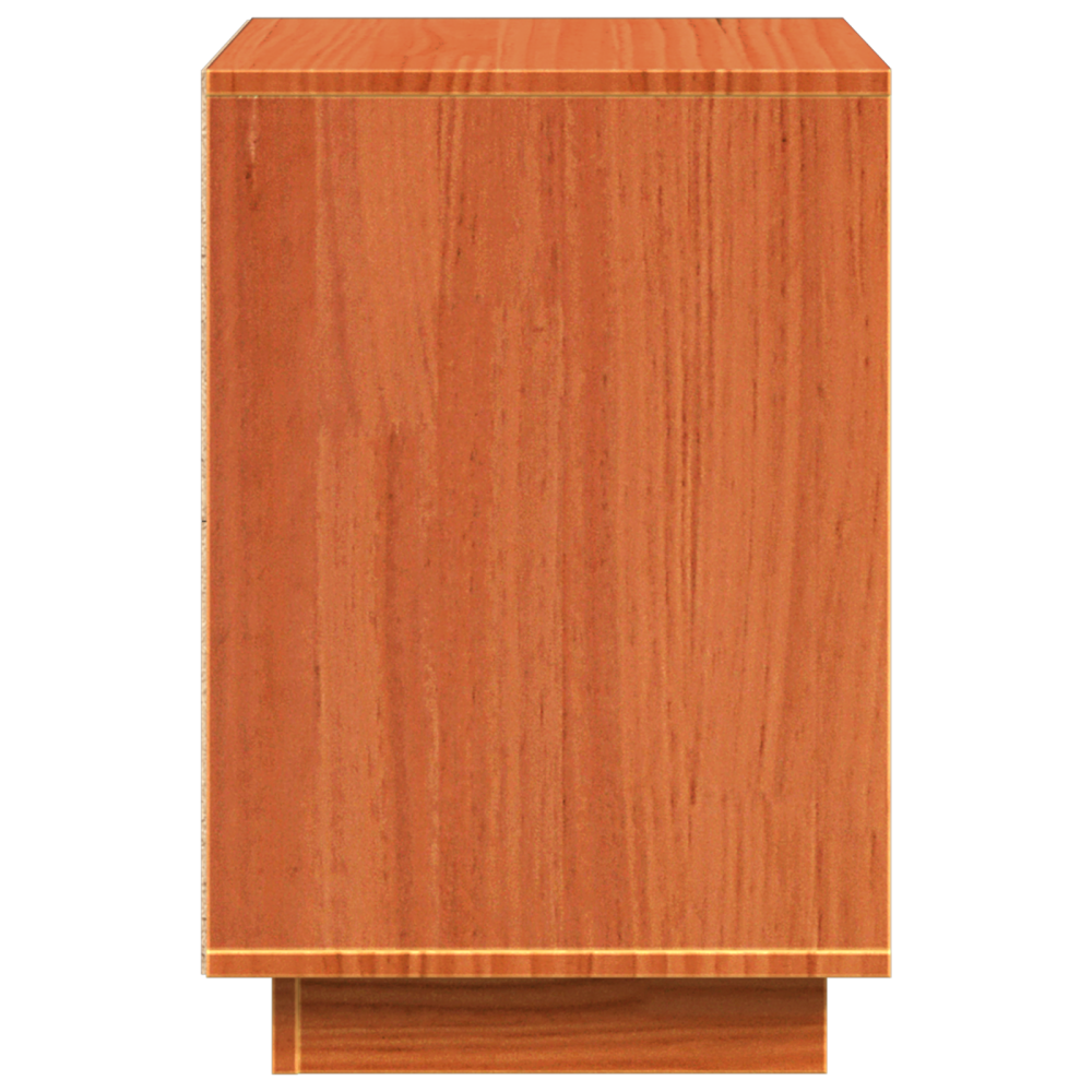 Produktbild för Nattduksbord 2 pcs Vaxbrun 60 x 34 x 51 cm Konstruerat trä
