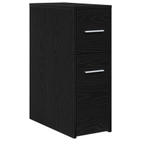 Produktbild för Badrumsmöbelset Svart Ek 22 x 44 x 61,5 cm Konstruerat trä
