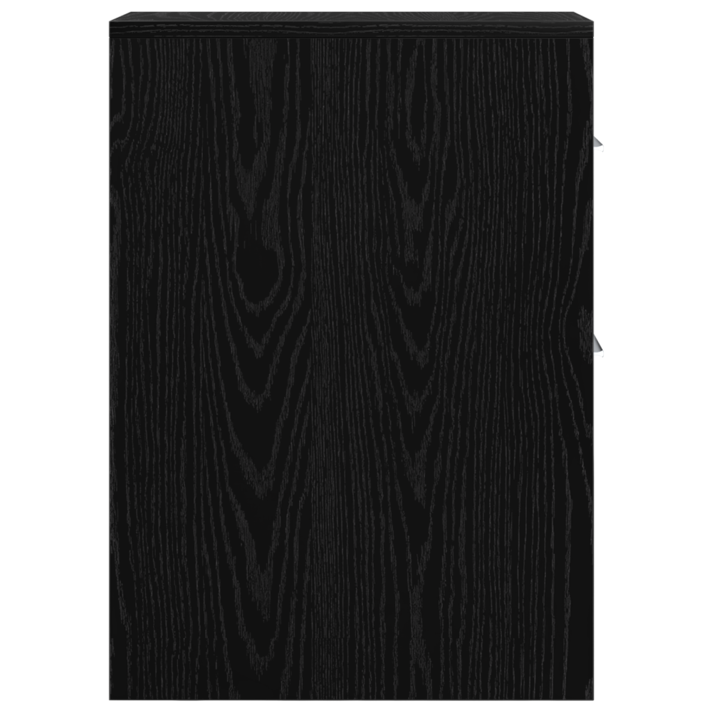 Produktbild för Badrumsmöbelset Svart Ek 22 x 44 x 61,5 cm Konstruerat trä