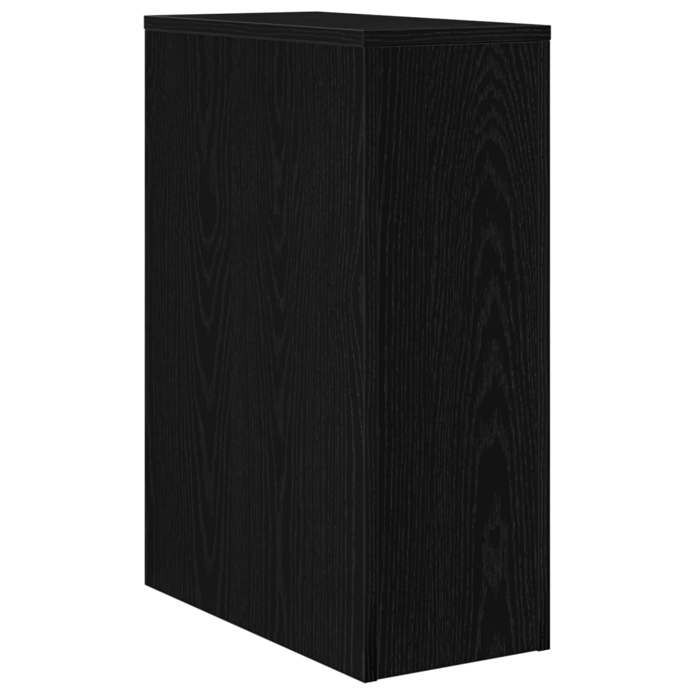 Produktbild för Badrumsmöbelset Svart Ek 22 x 44 x 61,5 cm Konstruerat trä