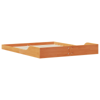 Produktbild för Sängram Vaxbrun 150 x 200 cm Massiv furu