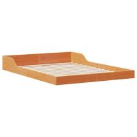 Produktbild för Sängram Vaxbrun 120 x 200 cm Massiv furu