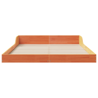 Produktbild för Sängram Vaxbrun 120 x 200 cm Massiv furu