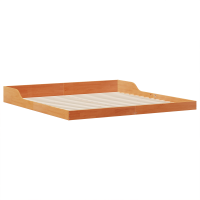 Produktbild för Sängram Vaxbrun 180 x 220 cm Massiv furu