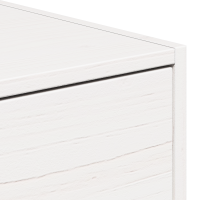 Produktbild för Sängbord med låda 2 pcs Vit 50 x 32,5 x 24 cm Massiv furu