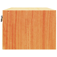 Produktbild för Sängbord med låda Vaxbrun 50 x 32,5 x 24 cm Massiv furu