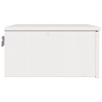 Produktbild för Sängbord med låda 2 pcs Vit 37 x 35 x 18,5 cm Massiv furu