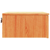 Produktbild för Sängbord med låda Vaxbrun 37 x 35 x 18,5 cm Massiv furu