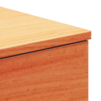 Produktbild för Sängbord med låda Vaxbrun 37 x 35 x 18,5 cm Massiv furu