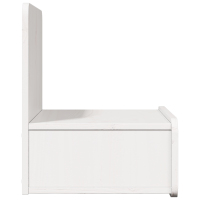 Produktbild för Sängbord med låda Vit 44 x 32,5 x 40 cm Massiv furu