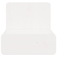 Produktbild för Sängbord med låda 2 pcs Vit 44 x 32,5 x 40 cm Massiv furu