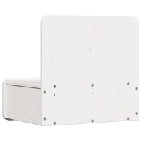 Produktbild för Sängbord med låda 2 pcs Vit 44 x 32,5 x 40 cm Massiv furu