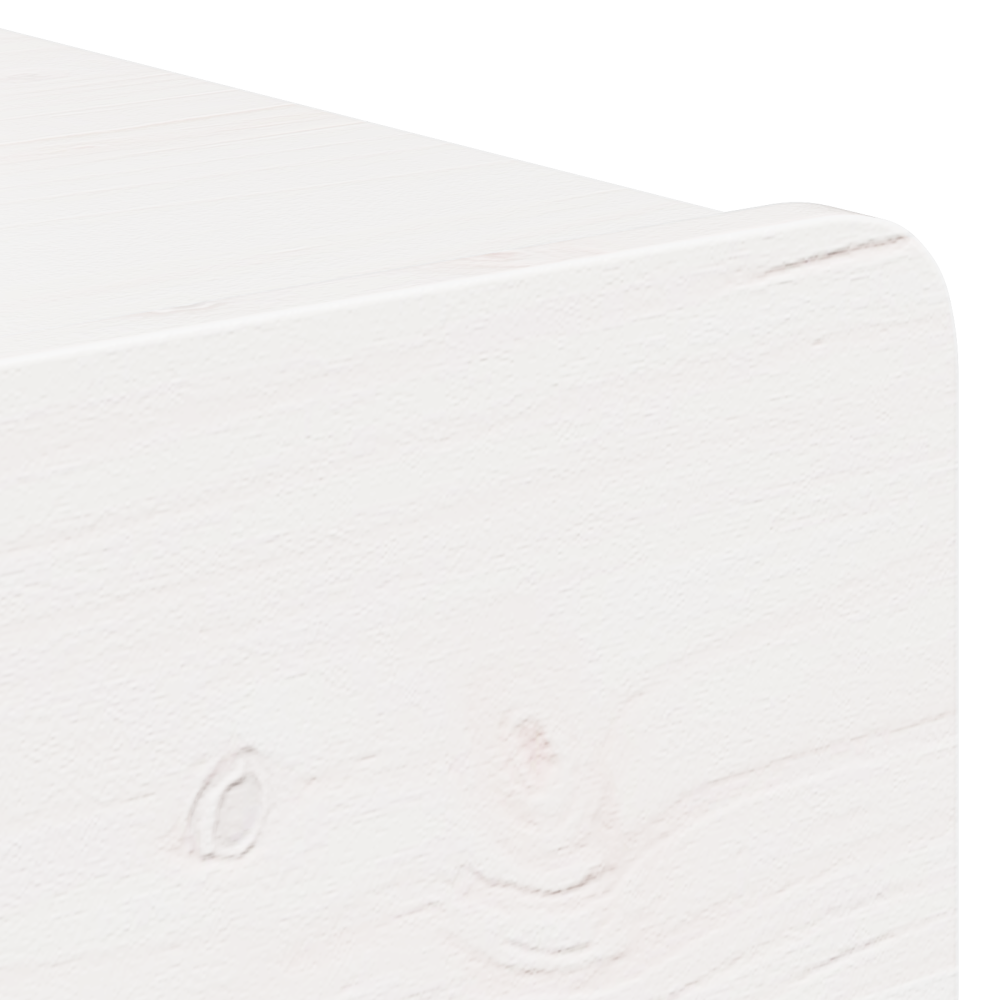 Produktbild för Sängbord med låda 2 pcs Vit 44 x 32,5 x 40 cm Massiv furu