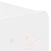 Produktbild för Sängbord med låda 2 pcs Vit 44 x 32,5 x 40 cm Massiv furu