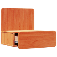 Produktbild för Sängbord med låda Vaxbrun 44 x 32,5 x 40 cm Massiv furu