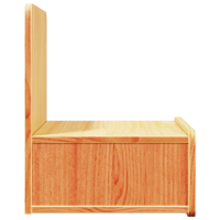 Produktbild för Sängbord med låda Vaxbrun 44 x 32,5 x 40 cm Massiv furu