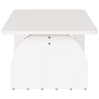 Produktbild för Kaffeebord Vit 80 x 50 x 31 cm Massiv furu
