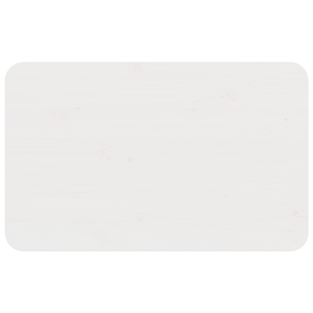 Produktbild för Kaffeebord Vit 80 x 50 x 31 cm Massiv furu