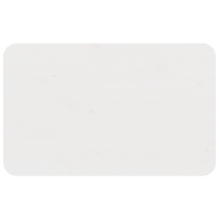 Produktbild för Kaffeebord Vit 80 x 50 x 31 cm Massiv furu