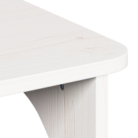 Produktbild för Kaffeebord Vit 80 x 50 x 31 cm Massiv furu