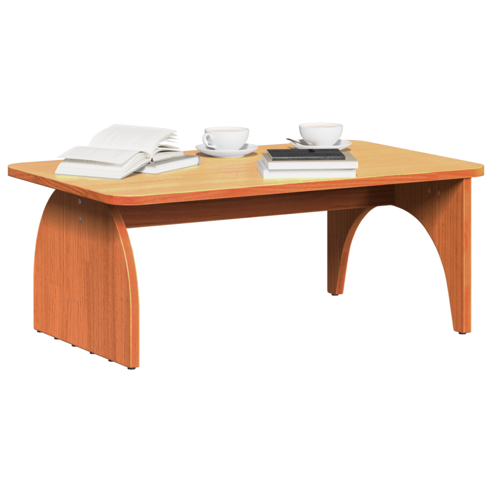 Produktbild för Kaffeebord Vaxbrun 80 x 50 x 31 cm Massiv furu