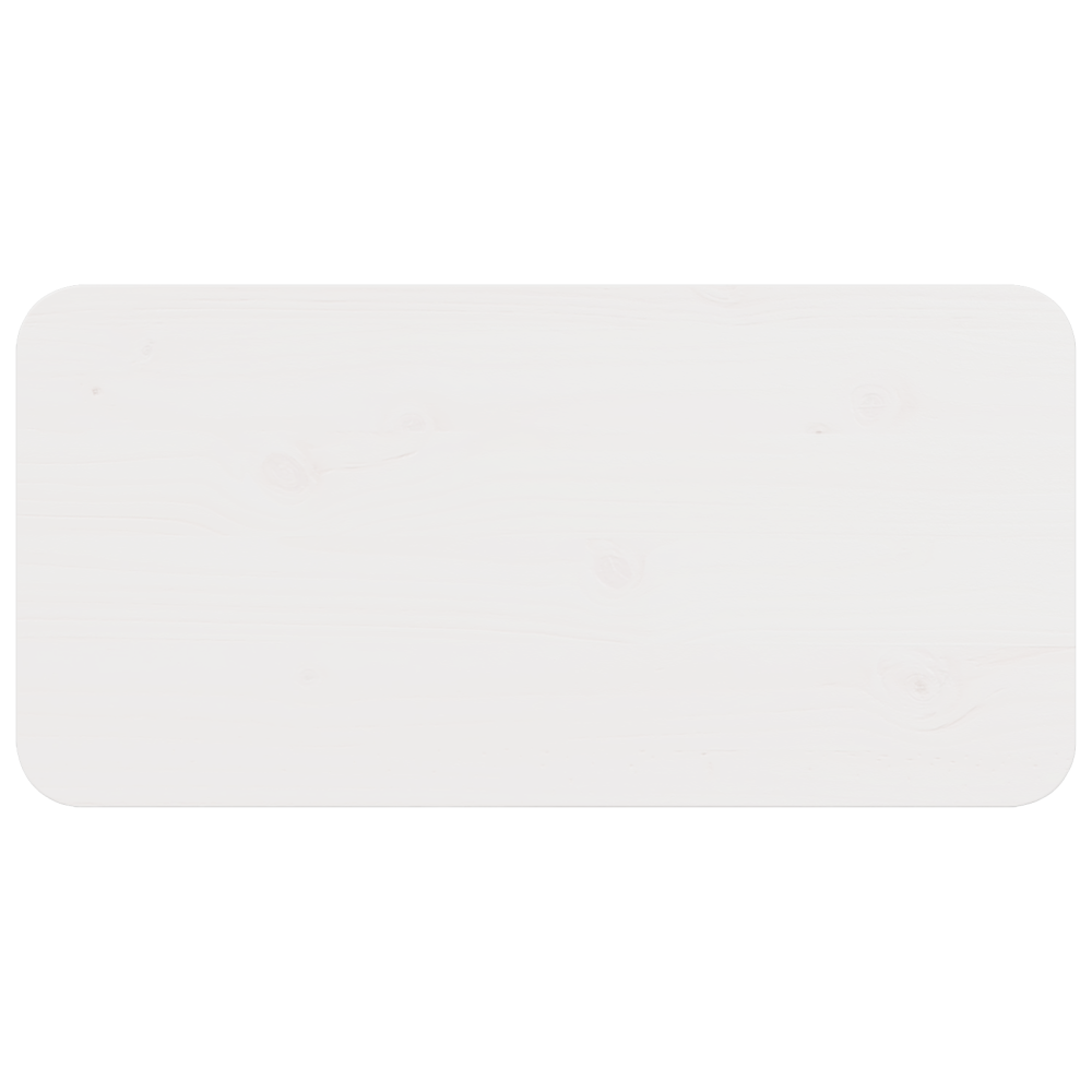 Produktbild för Kaffeebord Vit 80 x 39,5 x 33,5 cm Massiv furu