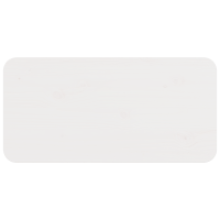 Produktbild för Kaffeebord Vit 80 x 39,5 x 33,5 cm Massiv furu