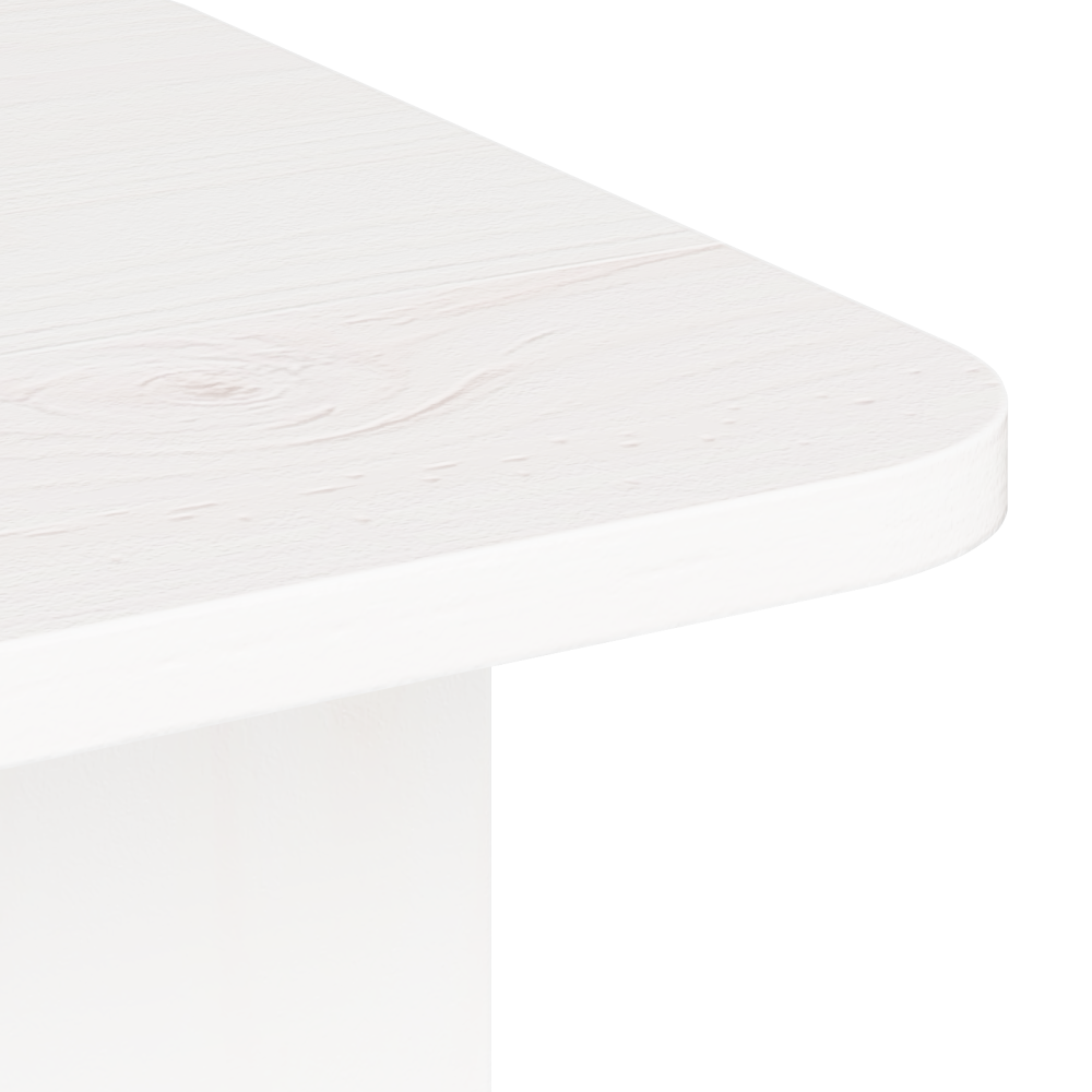 Produktbild för Kaffeebord Vit 80 x 39,5 x 33,5 cm Massiv furu